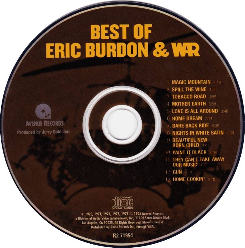 Eric Burdon and War Best Of : CD